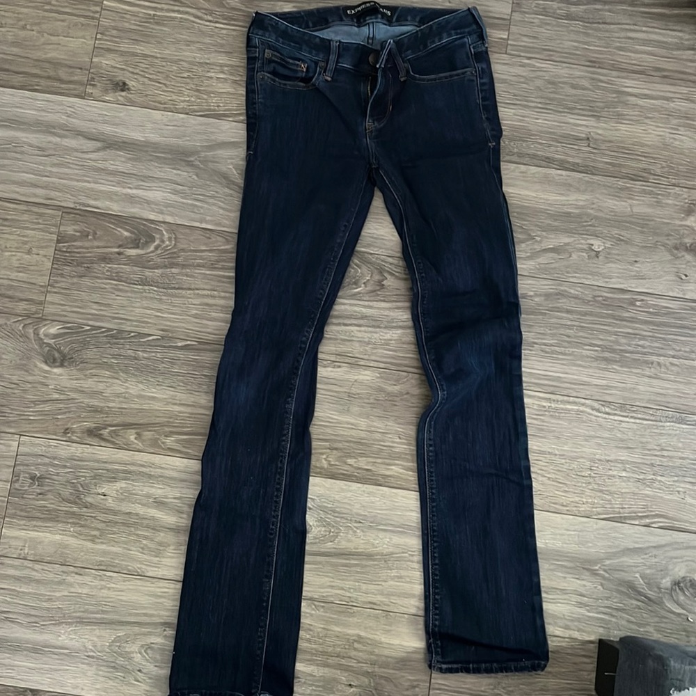 Dark blue Express Jeans, worn only twice size 0R